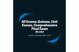 BIOL251 Exams; Quizzes, Unit Exams, Comprehensive Final Exam